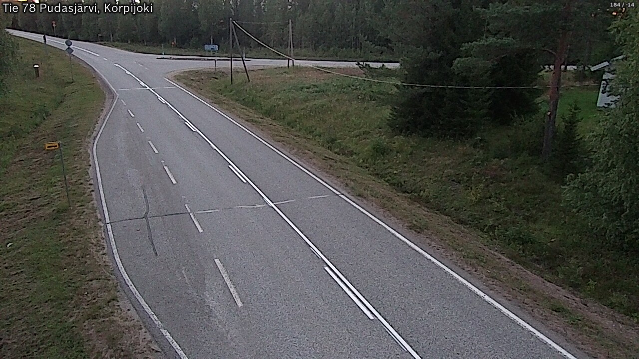 Kelikamerat Kuva Tie 78 Pudasjärvi, Korpijo, Pudasjärvi, Pohjois-Pohjanmaa