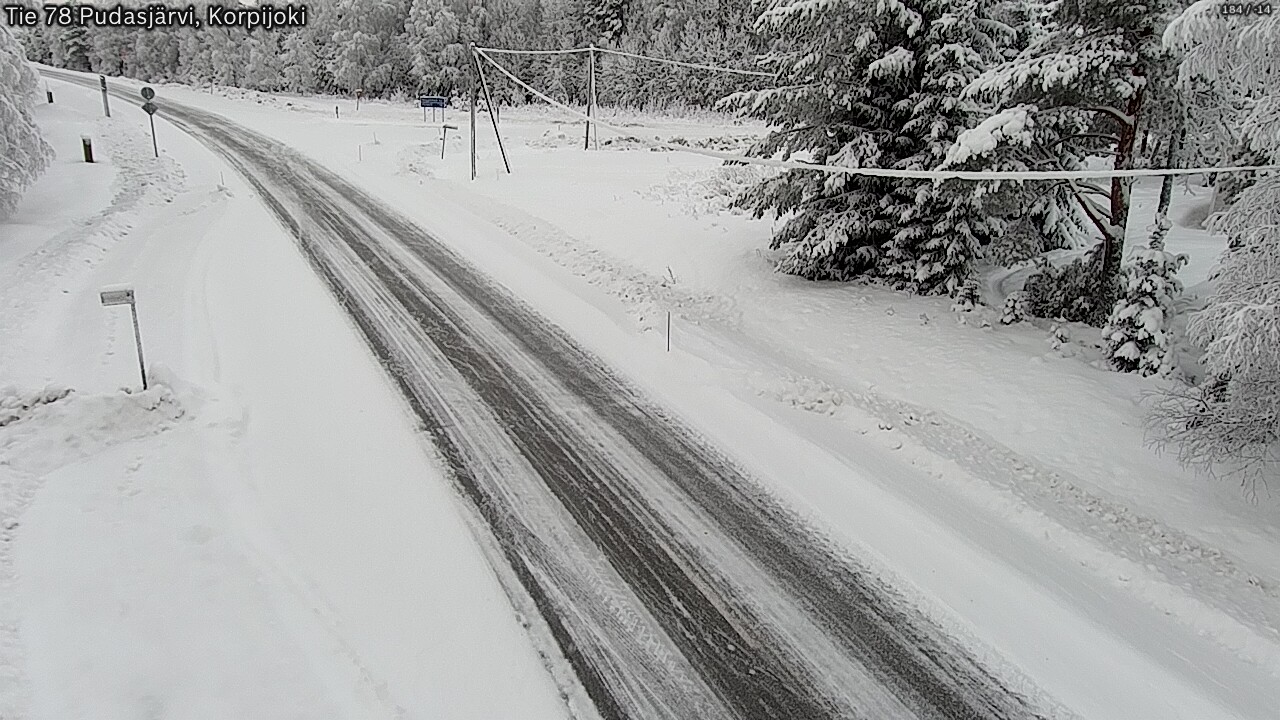 Kelikamerat Kuva Tie 78 Pudasjärvi, Korpijo, Pudasjärvi, Pohjois-Pohjanmaa