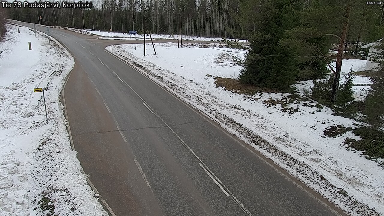 Kelikamerat Kuva Tie 78 Pudasjärvi, Korpijo, Pudasjärvi, Pohjois-Pohjanmaa
