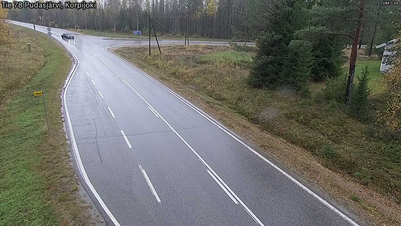 Kelikamerat Kuva Tie 78 Pudasjärvi, Korpijo, Pudasjärvi, Pohjois-Pohjanmaa