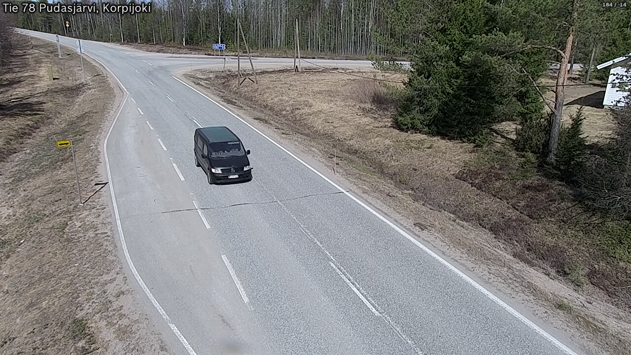 Kelikamerat Kuva Tie 78 Pudasjärvi, Korpijo, Pudasjärvi, Pohjois-Pohjanmaa