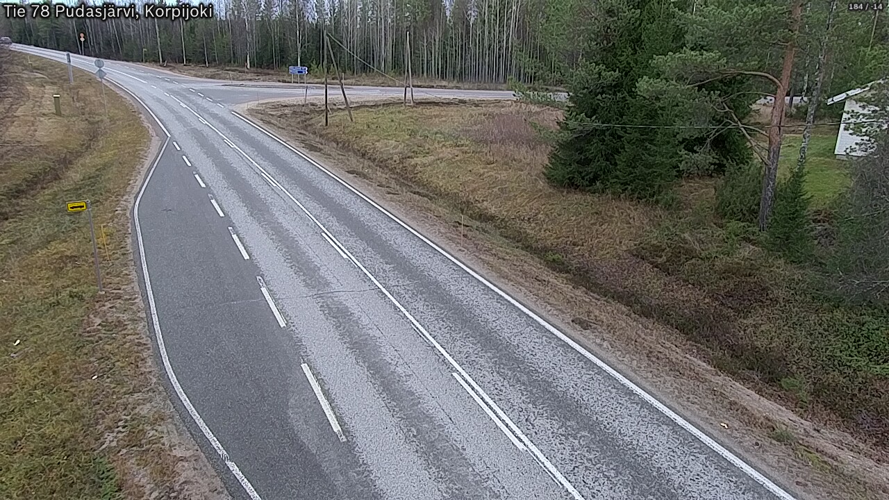 Kelikamerat Kuva Tie 78 Pudasjärvi, Korpijo, Pudasjärvi, Pohjois-Pohjanmaa