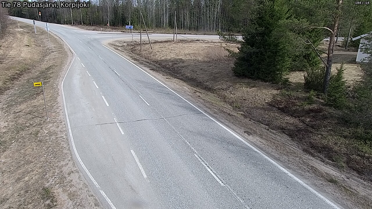 Kelikamerat Kuva Tie 78 Pudasjärvi, Korpijo, Pudasjärvi, Pohjois-Pohjanmaa