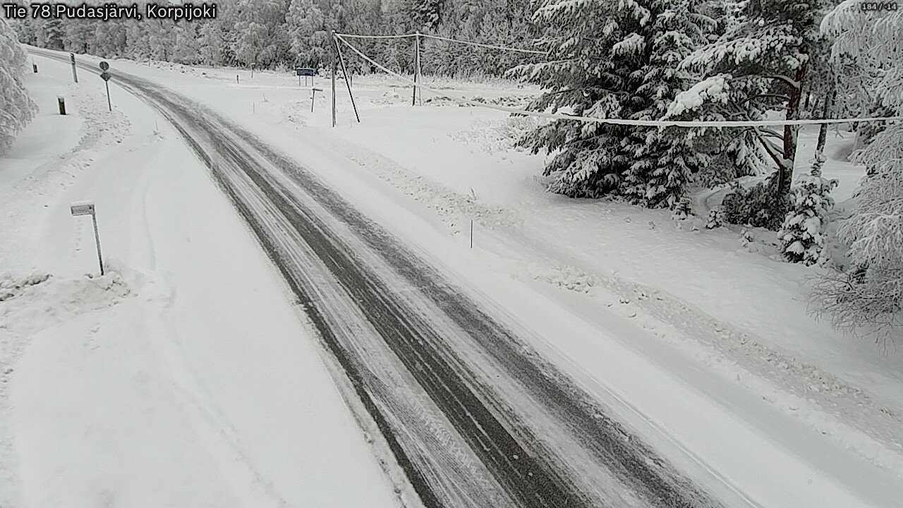 Kelikamerat Kuva Tie 78 Pudasjärvi, Korpijo, Pudasjärvi, Pohjois-Pohjanmaa