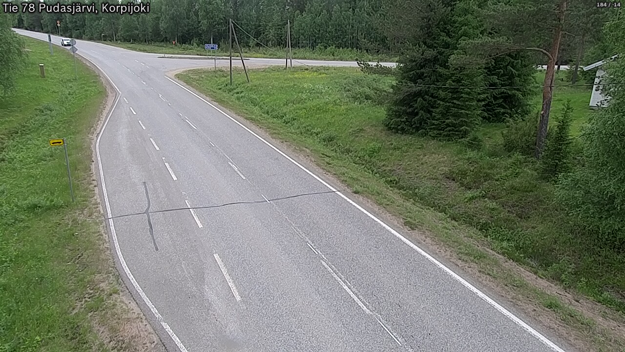 Kelikamerat Kuva Tie 78 Pudasjärvi, Korpijo, Pudasjärvi, Pohjois-Pohjanmaa