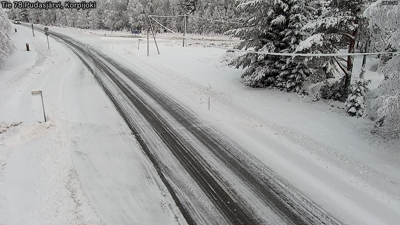 Kelikamerat Kuva Tie 78 Pudasjärvi, Korpijo, Pudasjärvi, Pohjois-Pohjanmaa