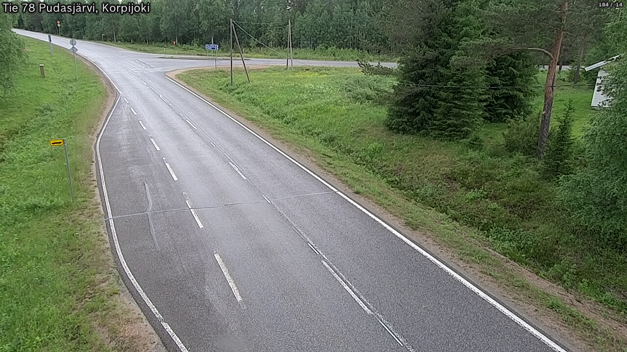 Kelikamerat Kuva Tie 78 Pudasjärvi, Korpijo, Pudasjärvi, Pohjois-Pohjanmaa