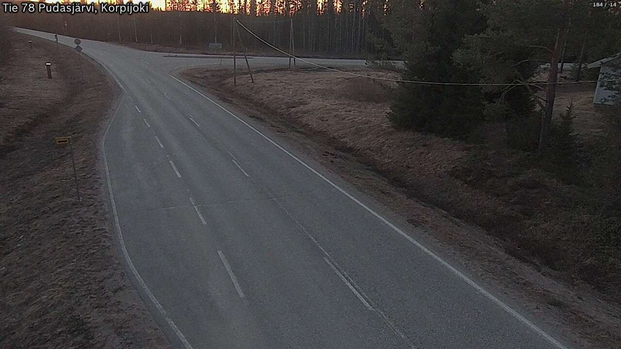Kelikamerat Kuva Tie 78 Pudasjärvi, Korpijo, Pudasjärvi, Pohjois-Pohjanmaa