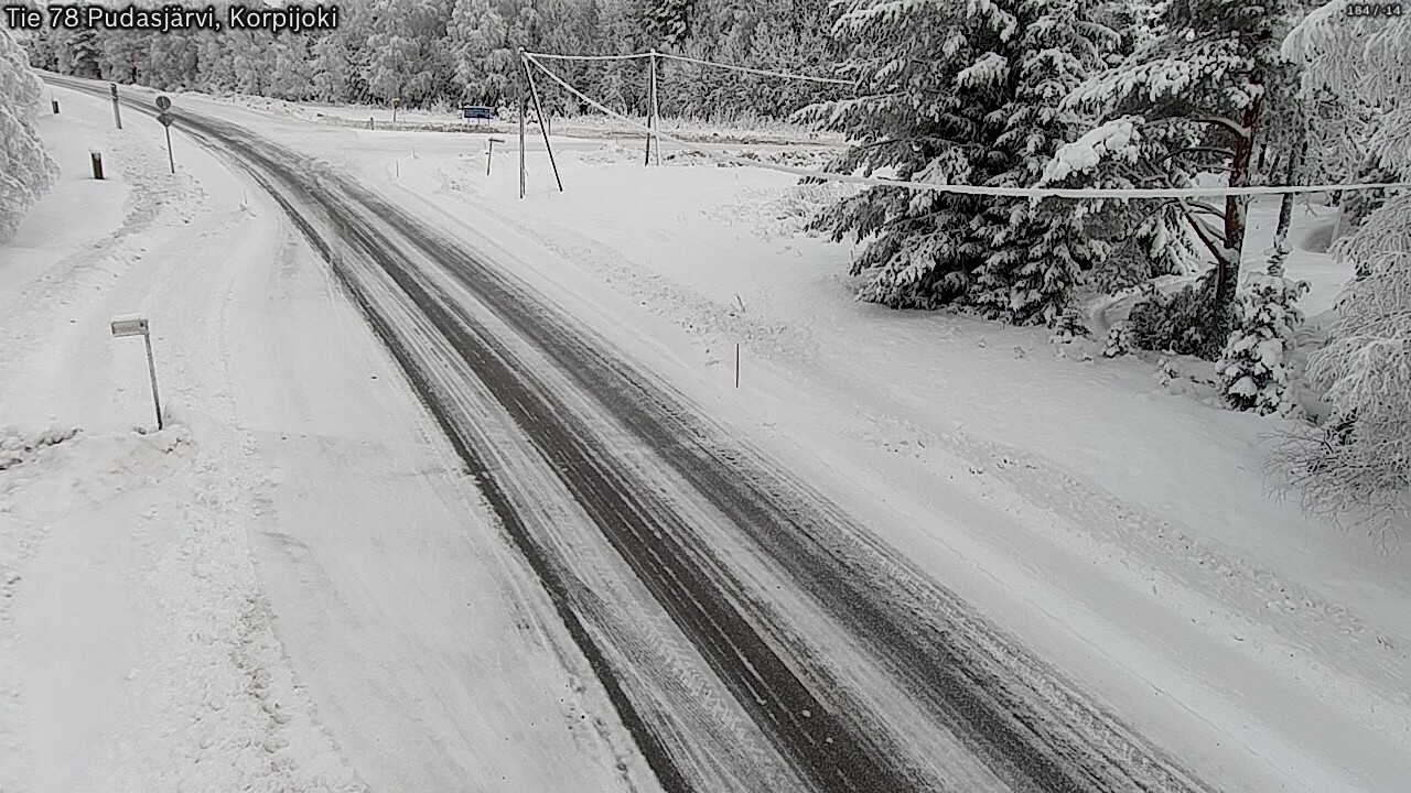 Kelikamerat Kuva Tie 78 Pudasjärvi, Korpijo, Pudasjärvi, Pohjois-Pohjanmaa