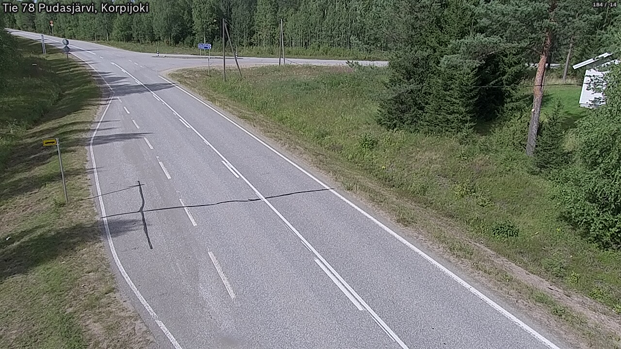 Kelikamerat Kuva Tie 78 Pudasjärvi, Korpijo, Pudasjärvi, Pohjois-Pohjanmaa