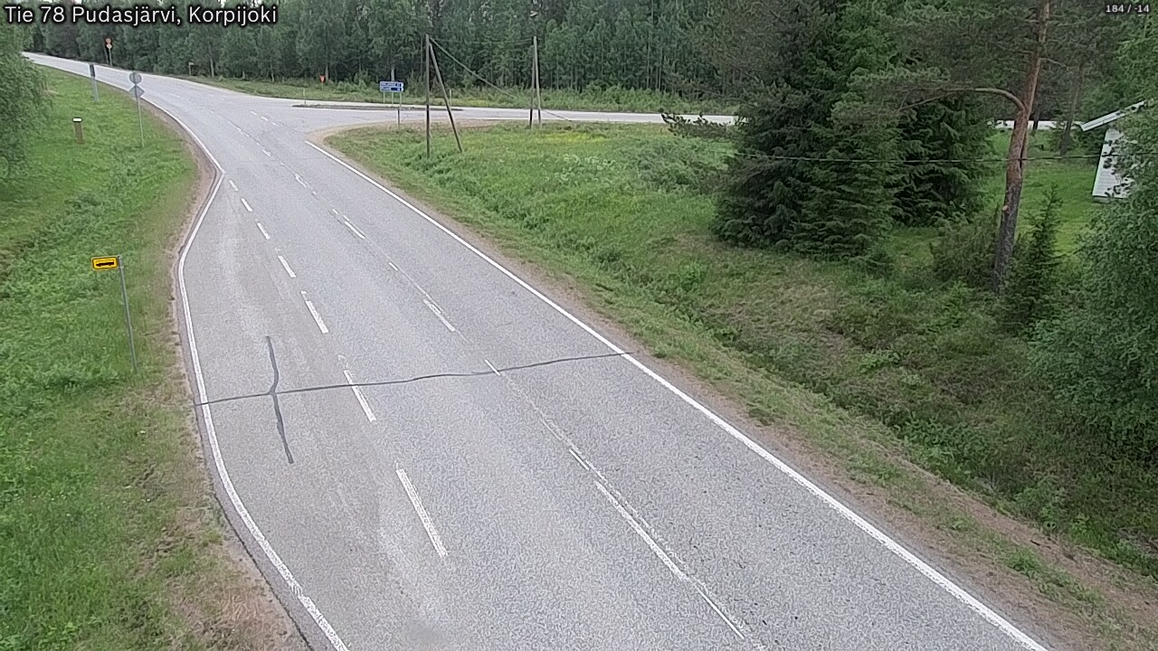 Kelikamerat Kuva Tie 78 Pudasjärvi, Korpijo, Pudasjärvi, Pohjois-Pohjanmaa