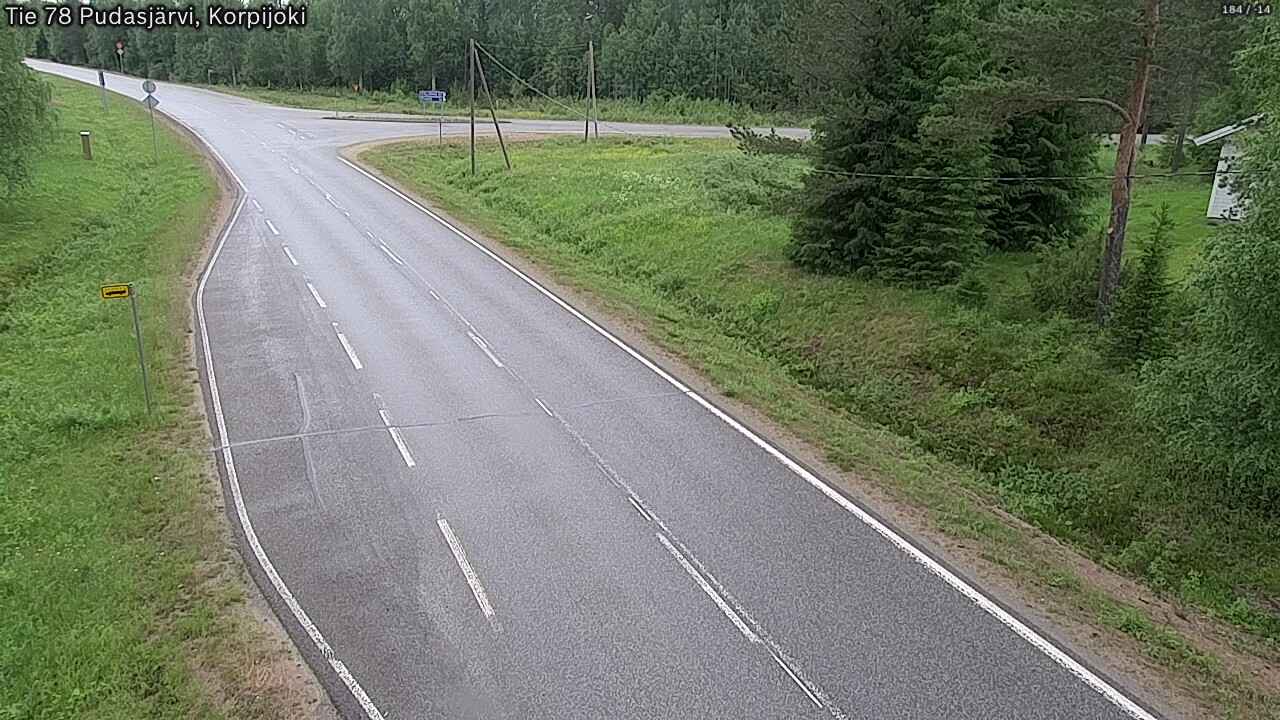 Kelikamerat Kuva Tie 78 Pudasjärvi, Korpijo, Pudasjärvi, Pohjois-Pohjanmaa