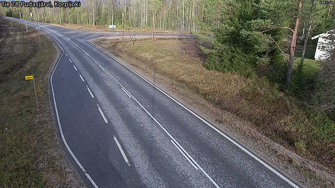 Kelikamerat Kuva Tie 78 Pudasjärvi, Korpijo, Pudasjärvi, Pohjois-Pohjanmaa