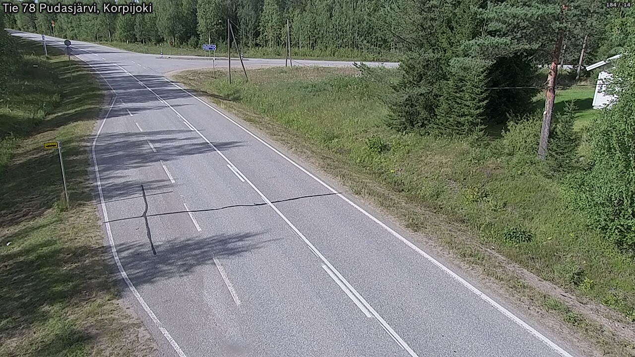 Kelikamerat Kuva Tie 78 Pudasjärvi, Korpijo, Pudasjärvi, Pohjois-Pohjanmaa