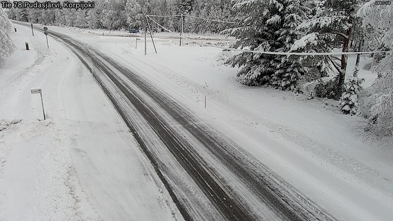 Kelikamerat Kuva Tie 78 Pudasjärvi, Korpijo, Pudasjärvi, Pohjois-Pohjanmaa