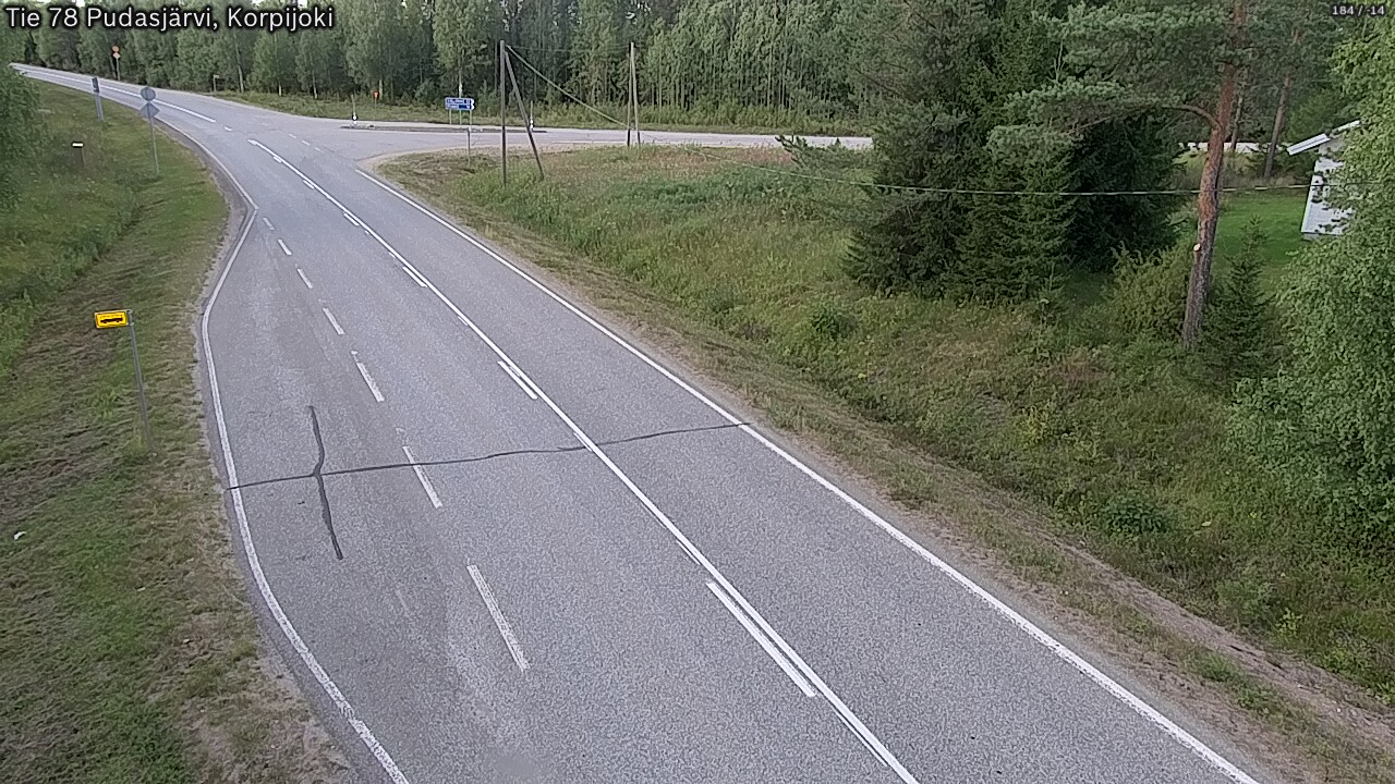Kelikamerat Kuva Tie 78 Pudasjärvi, Korpijo, Pudasjärvi, Pohjois-Pohjanmaa