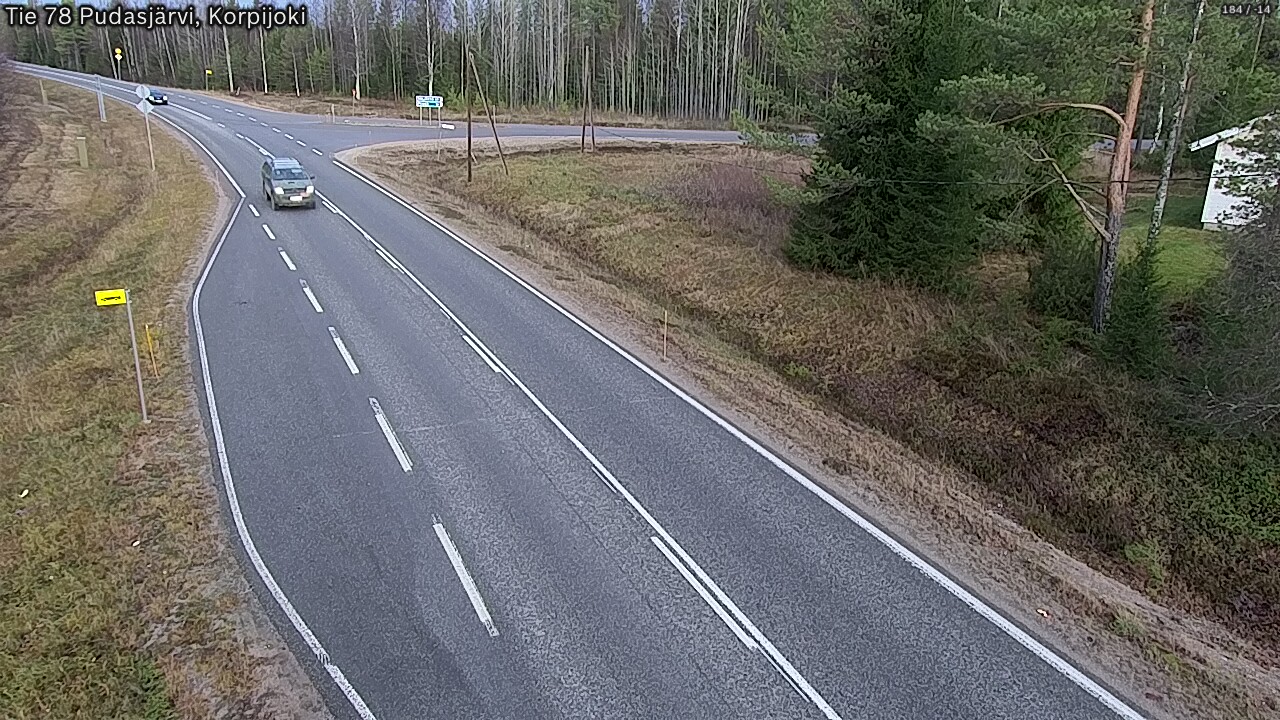 Kelikamerat Kuva Tie 78 Pudasjärvi, Korpijo, Pudasjärvi, Pohjois-Pohjanmaa