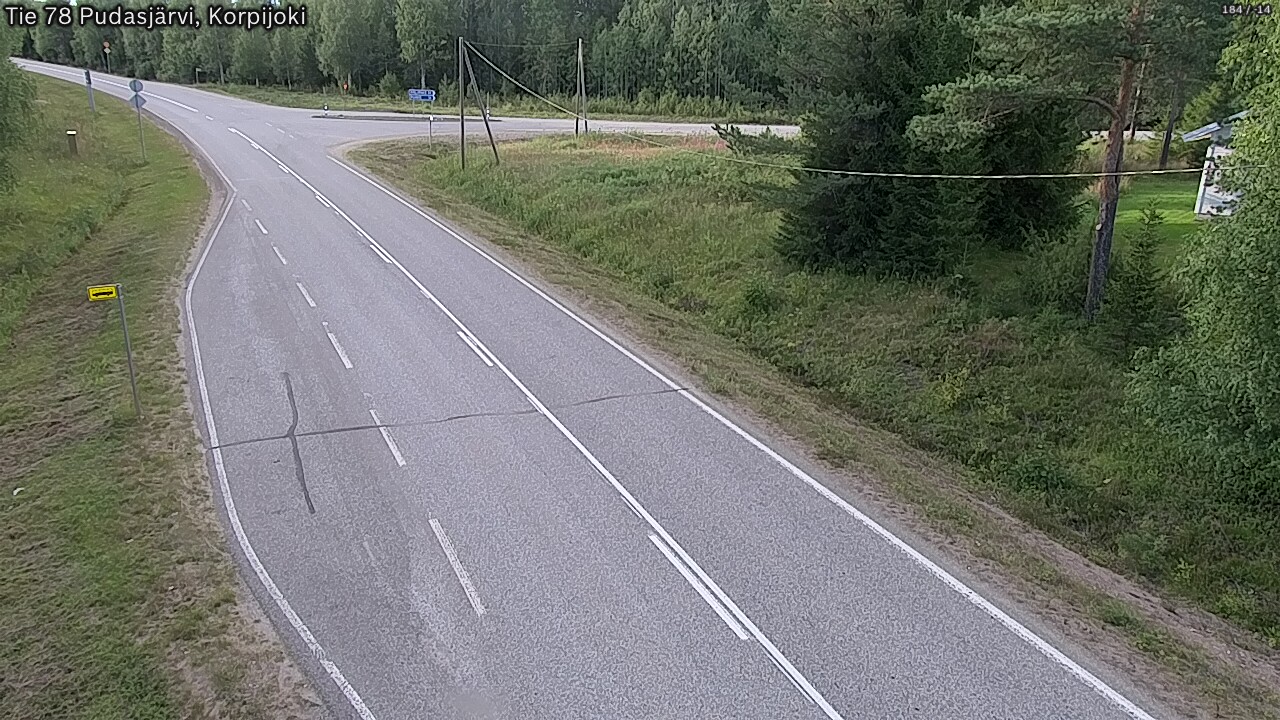 Kelikamerat Kuva Tie 78 Pudasjärvi, Korpijo, Pudasjärvi, Pohjois-Pohjanmaa