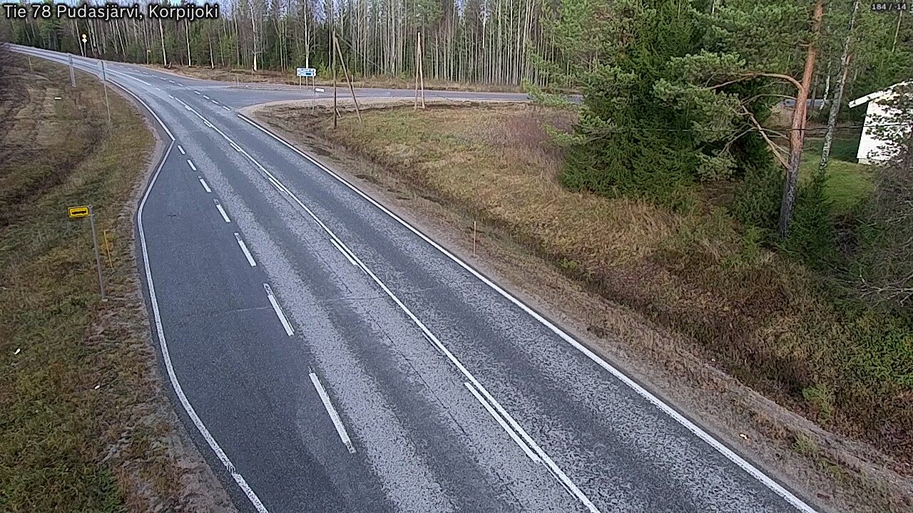 Kelikamerat Kuva Tie 78 Pudasjärvi, Korpijo, Pudasjärvi, Pohjois-Pohjanmaa