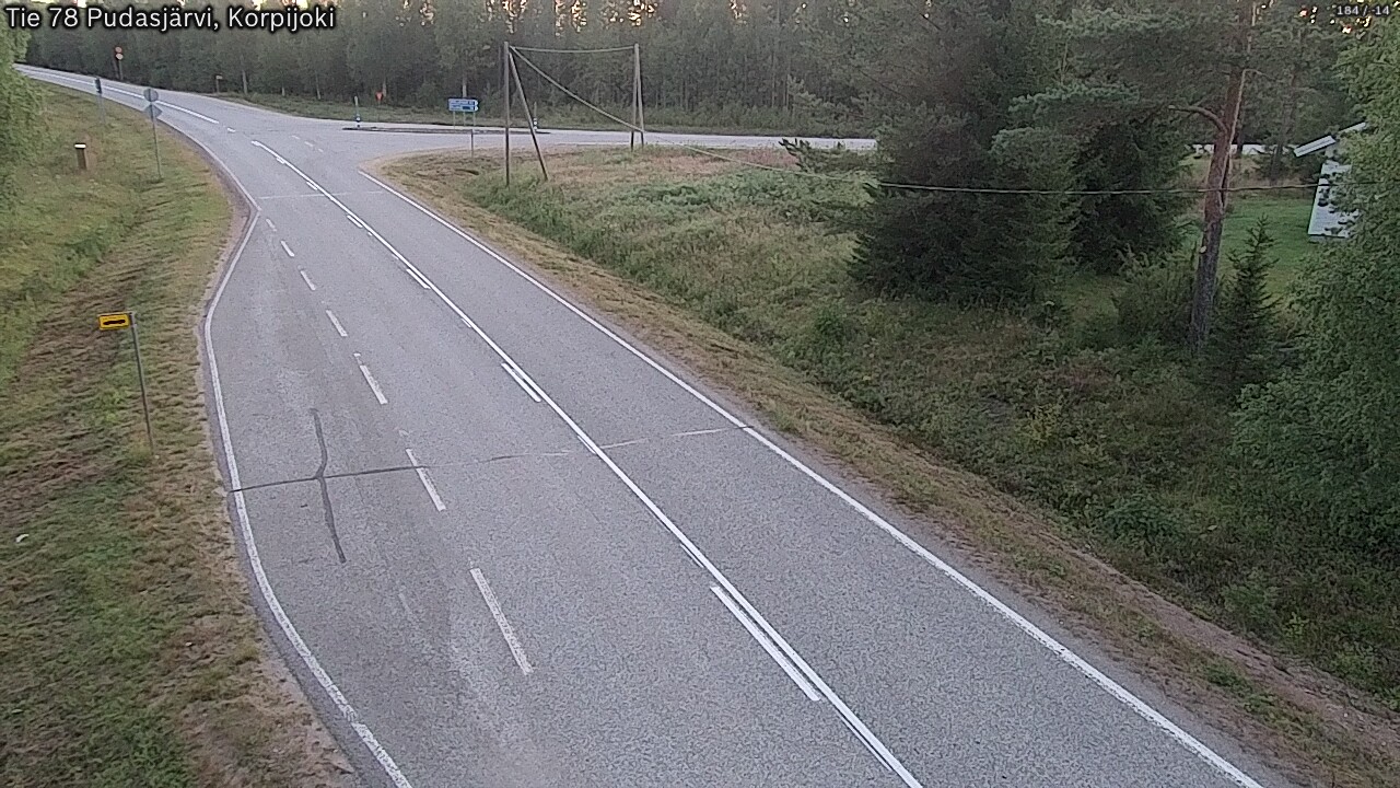 Kelikamerat Kuva Tie 78 Pudasjärvi, Korpijo, Pudasjärvi, Pohjois-Pohjanmaa