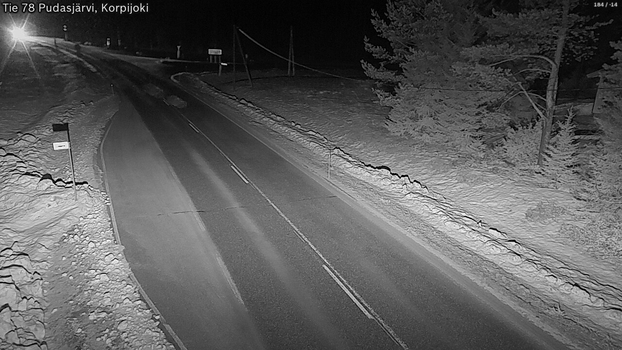 Kelikamerat Kuva Tie 78 Pudasjärvi, Korpijo, Pudasjärvi, Pohjois-Pohjanmaa