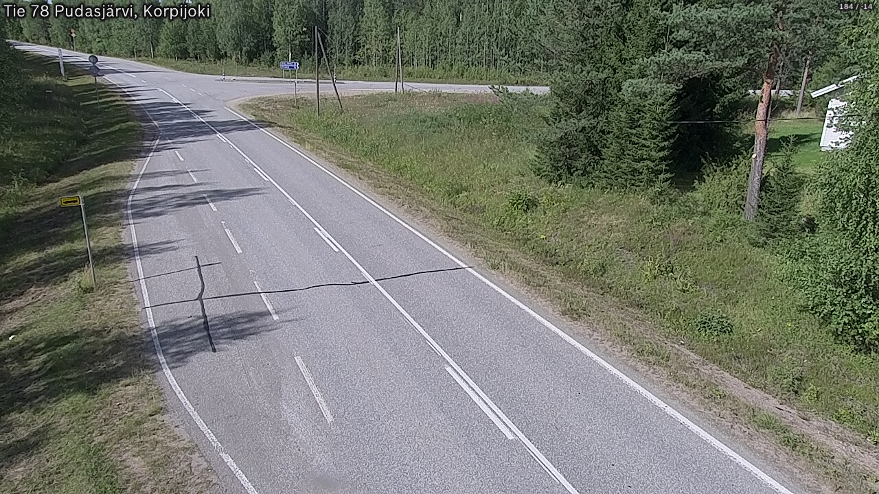 Kelikamerat Kuva Tie 78 Pudasjärvi, Korpijo, Pudasjärvi, Pohjois-Pohjanmaa