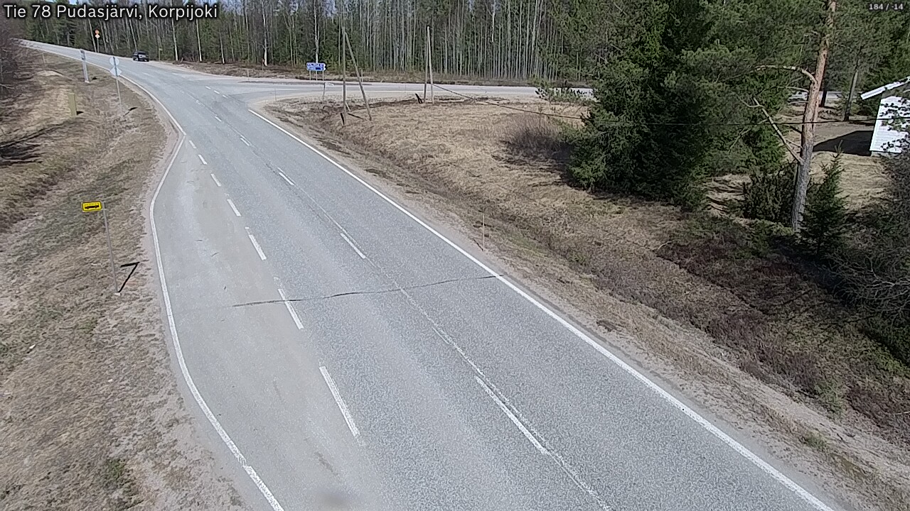 Kelikamerat Kuva Tie 78 Pudasjärvi, Korpijo, Pudasjärvi, Pohjois-Pohjanmaa