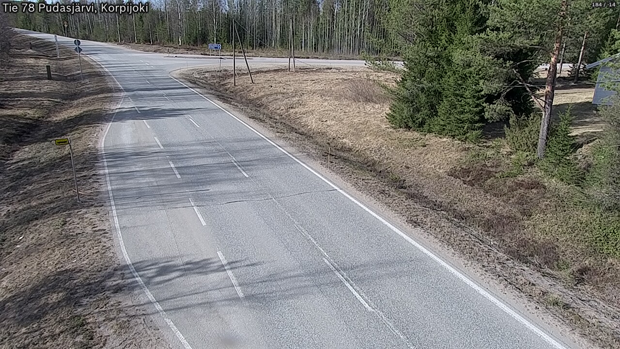 Kelikamerat Kuva Tie 78 Pudasjärvi, Korpijo, Pudasjärvi, Pohjois-Pohjanmaa