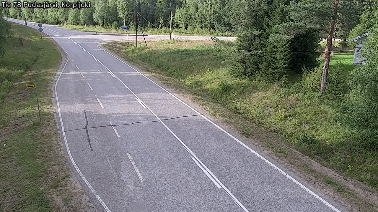 Kelikamerat Kuva Tie 78 Pudasjärvi, Korpijo, Pudasjärvi, Pohjois-Pohjanmaa