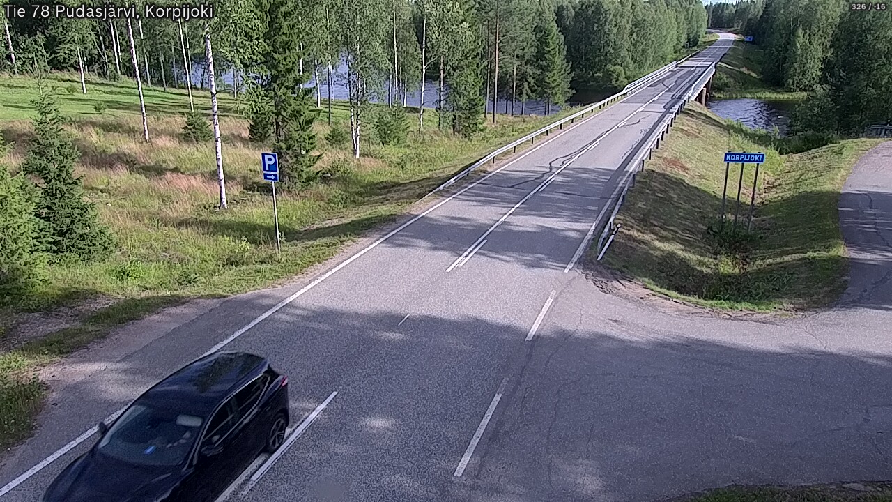 Weather Camera Image Road 78 Pudasjärvi, Korpijoki, Pudasjärvi, Pohjois-Pohjanmaa