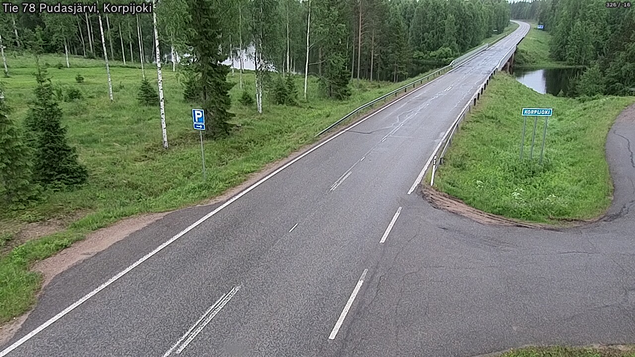 Kelikamerat Kuva Tie 78 Pudasjärvi, Korpijo, Pudasjärvi, Pohjois-Pohjanmaa