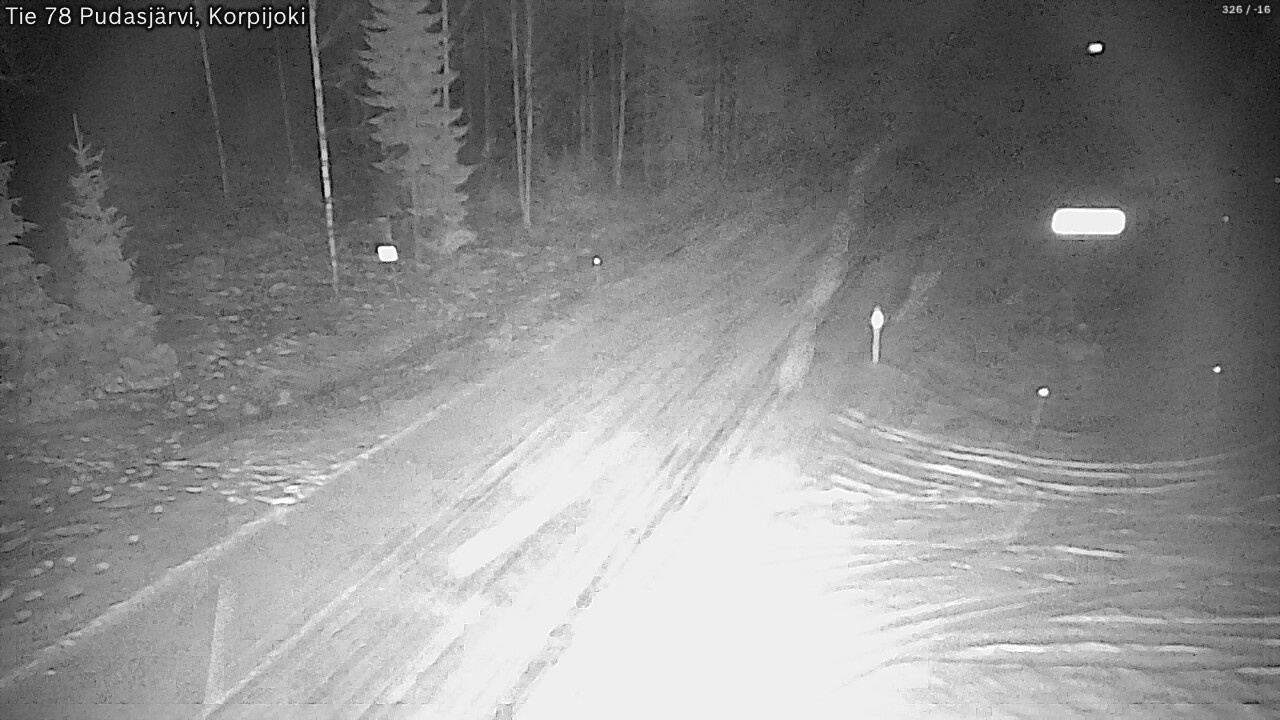 Kelikamerat Kuva Tie 78 Pudasjärvi, Korpijo, Pudasjärvi, Pohjois-Pohjanmaa