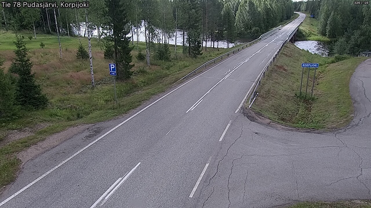 Kelikamerat Kuva Tie 78 Pudasjärvi, Korpijo, Pudasjärvi, Pohjois-Pohjanmaa