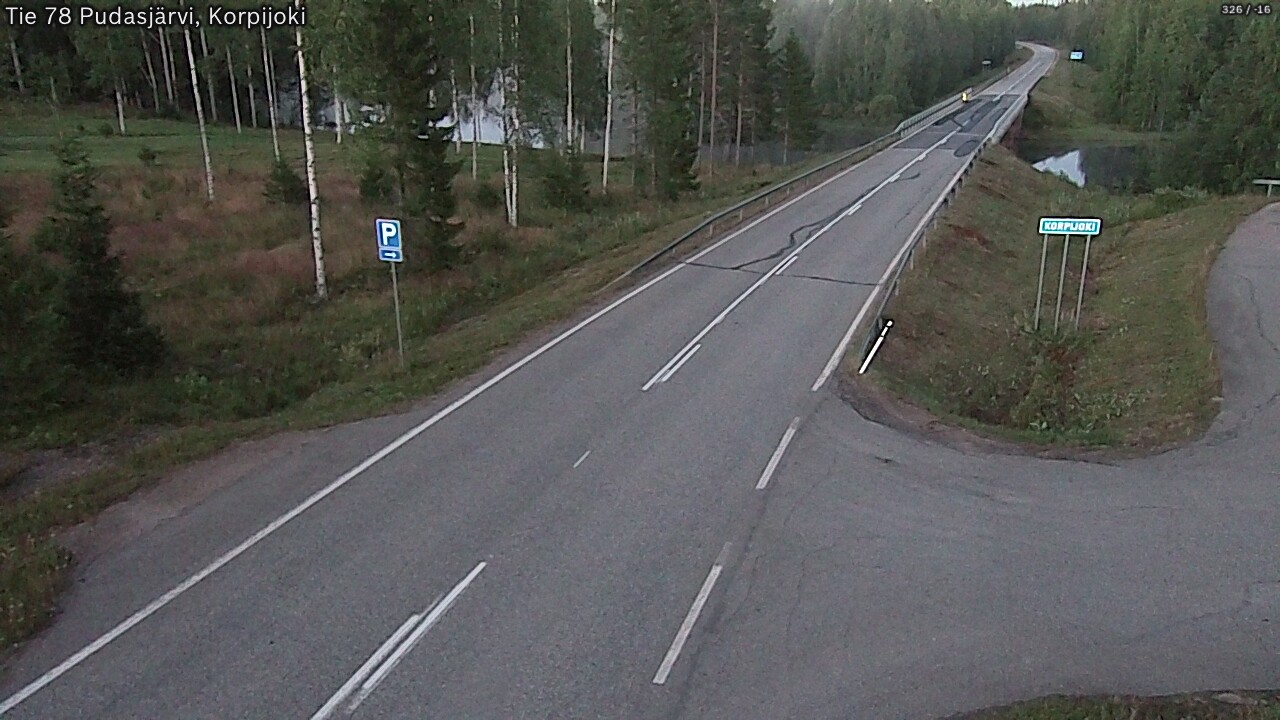 Kelikamerat Kuva Tie 78 Pudasjärvi, Korpijo, Pudasjärvi, Pohjois-Pohjanmaa