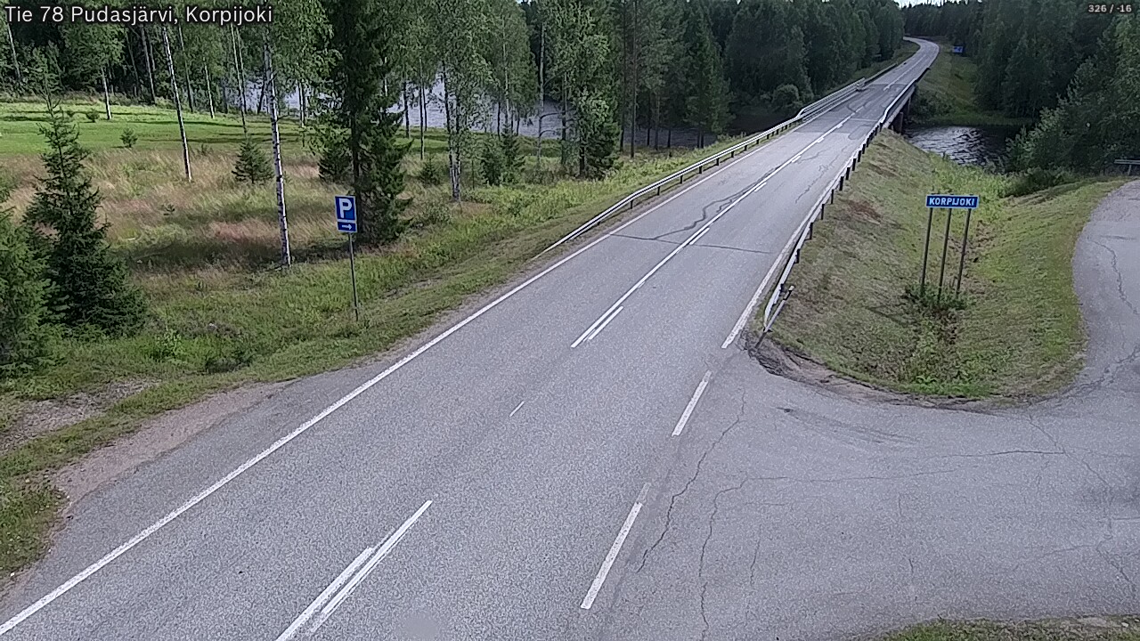 Kelikamerat Kuva Tie 78 Pudasjärvi, Korpijo, Pudasjärvi, Pohjois-Pohjanmaa