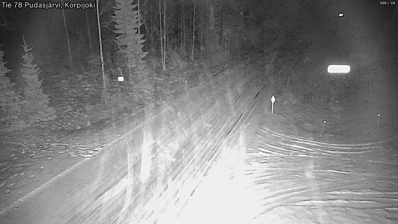 Kelikamerat Kuva Tie 78 Pudasjärvi, Korpijo, Pudasjärvi, Pohjois-Pohjanmaa