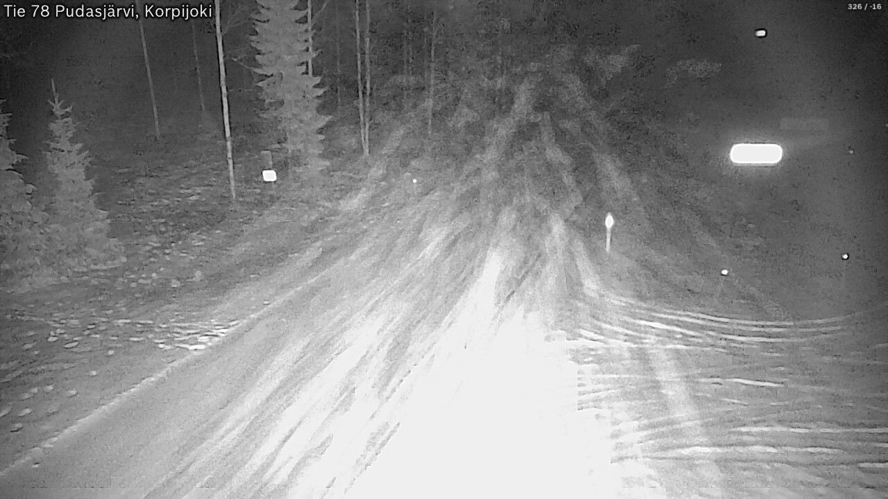 Kelikamerat Kuva Tie 78 Pudasjärvi, Korpijo, Pudasjärvi, Pohjois-Pohjanmaa