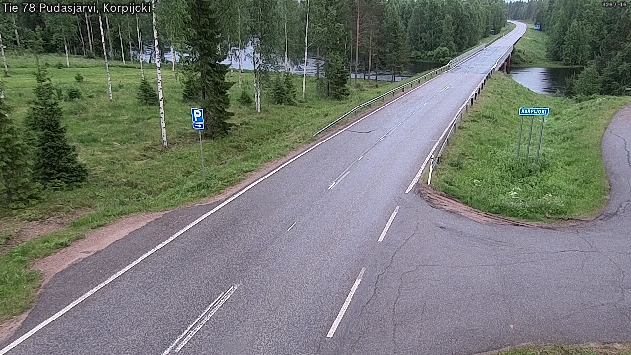 Kelikamerat Kuva Tie 78 Pudasjärvi, Korpijo, Pudasjärvi, Pohjois-Pohjanmaa