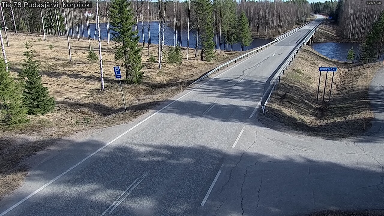 Kelikamerat Kuva Tie 78 Pudasjärvi, Korpijo, Pudasjärvi, Pohjois-Pohjanmaa