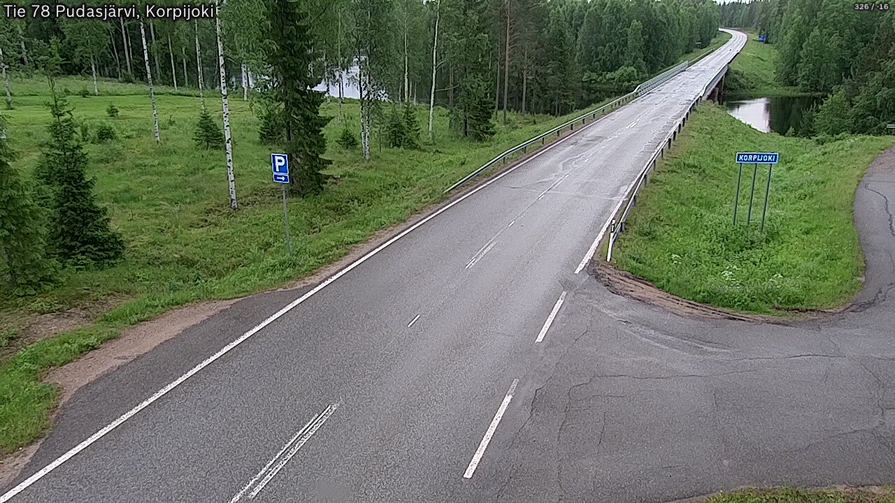 Kelikamerat Kuva Tie 78 Pudasjärvi, Korpijo, Pudasjärvi, Pohjois-Pohjanmaa