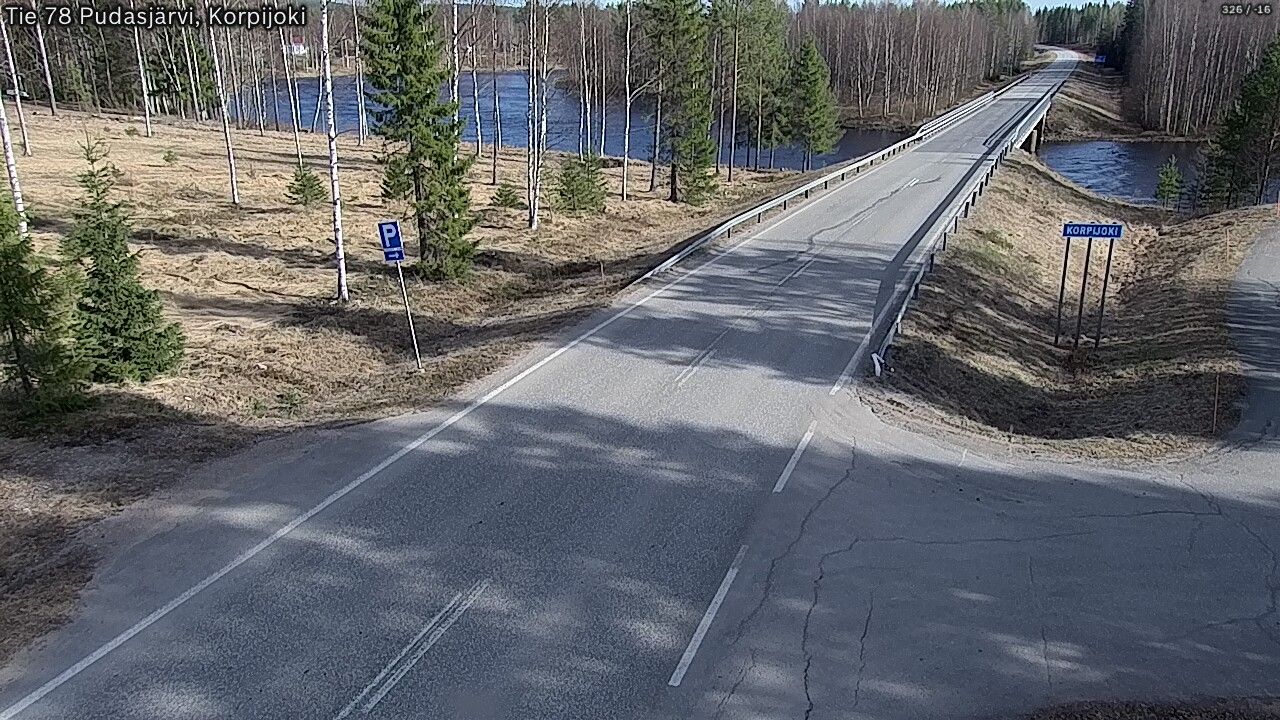 Kelikamerat Kuva Tie 78 Pudasjärvi, Korpijo, Pudasjärvi, Pohjois-Pohjanmaa