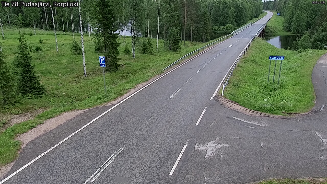 Kelikamerat Kuva Tie 78 Pudasjärvi, Korpijo, Pudasjärvi, Pohjois-Pohjanmaa