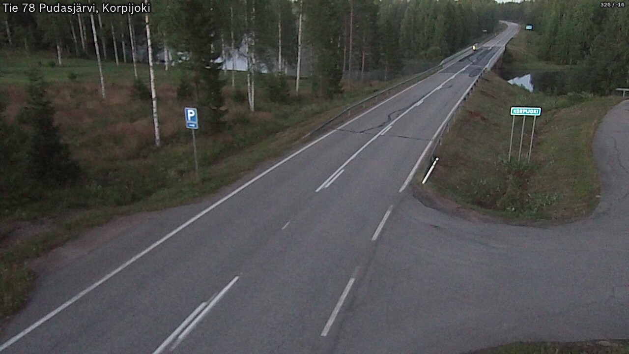 Kelikamerat Kuva Tie 78 Pudasjärvi, Korpijo, Pudasjärvi, Pohjois-Pohjanmaa
