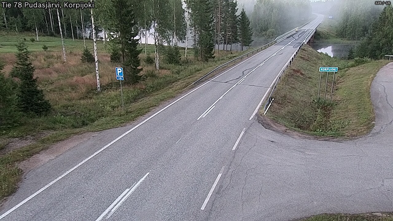 Kelikamerat Kuva Tie 78 Pudasjärvi, Korpijo, Pudasjärvi, Pohjois-Pohjanmaa