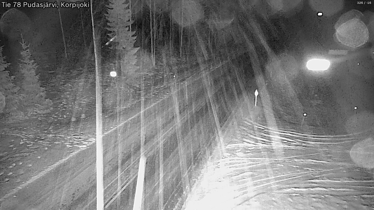 Kelikamerat Kuva Tie 78 Pudasjärvi, Korpijo, Pudasjärvi, Pohjois-Pohjanmaa