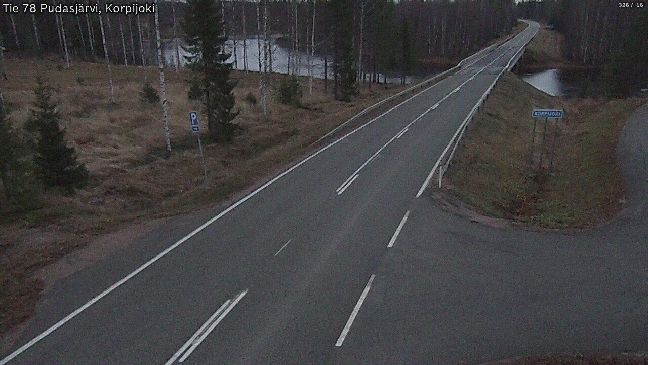 Kelikamerat Kuva Tie 78 Pudasjärvi, Korpijo, Pudasjärvi, Pohjois-Pohjanmaa