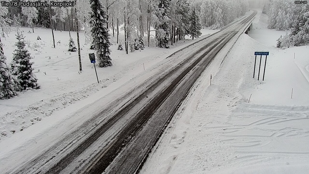 Kelikamerat Kuva Tie 78 Pudasjärvi, Korpijo, Pudasjärvi, Pohjois-Pohjanmaa