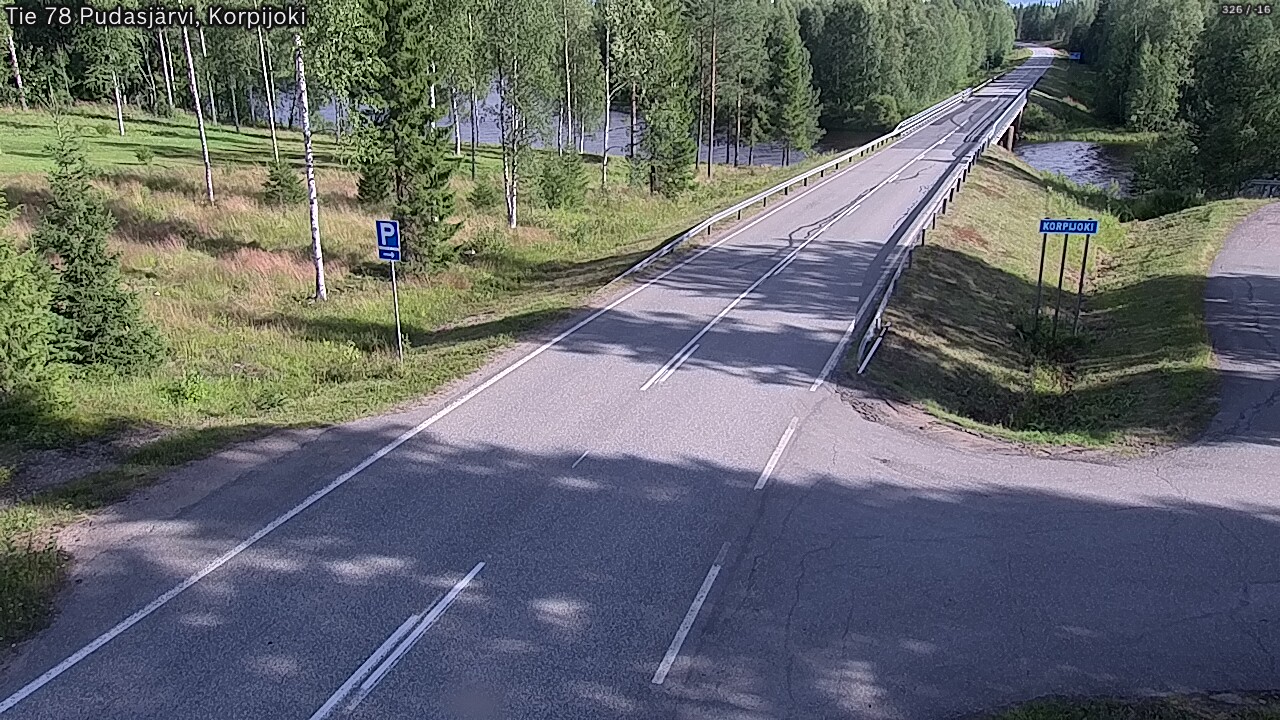 Kelikamerat Kuva Tie 78 Pudasjärvi, Korpijo, Pudasjärvi, Pohjois-Pohjanmaa