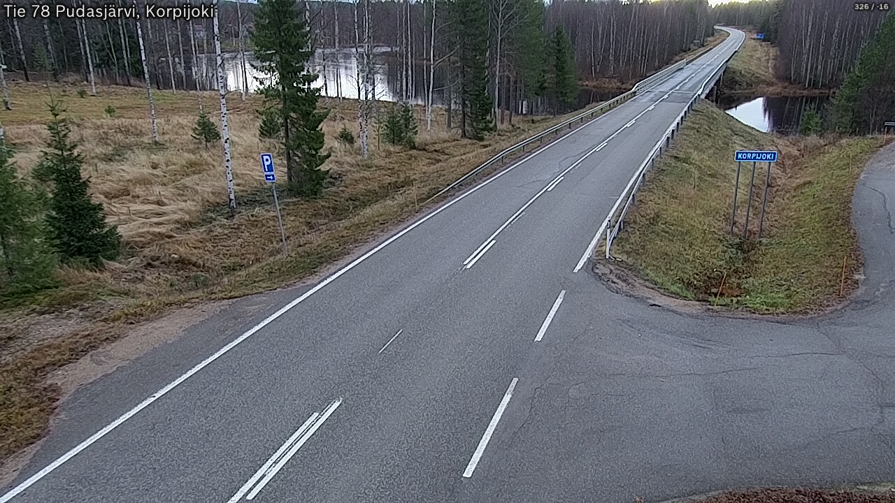Kelikamerat Kuva Tie 78 Pudasjärvi, Korpijo, Pudasjärvi, Pohjois-Pohjanmaa