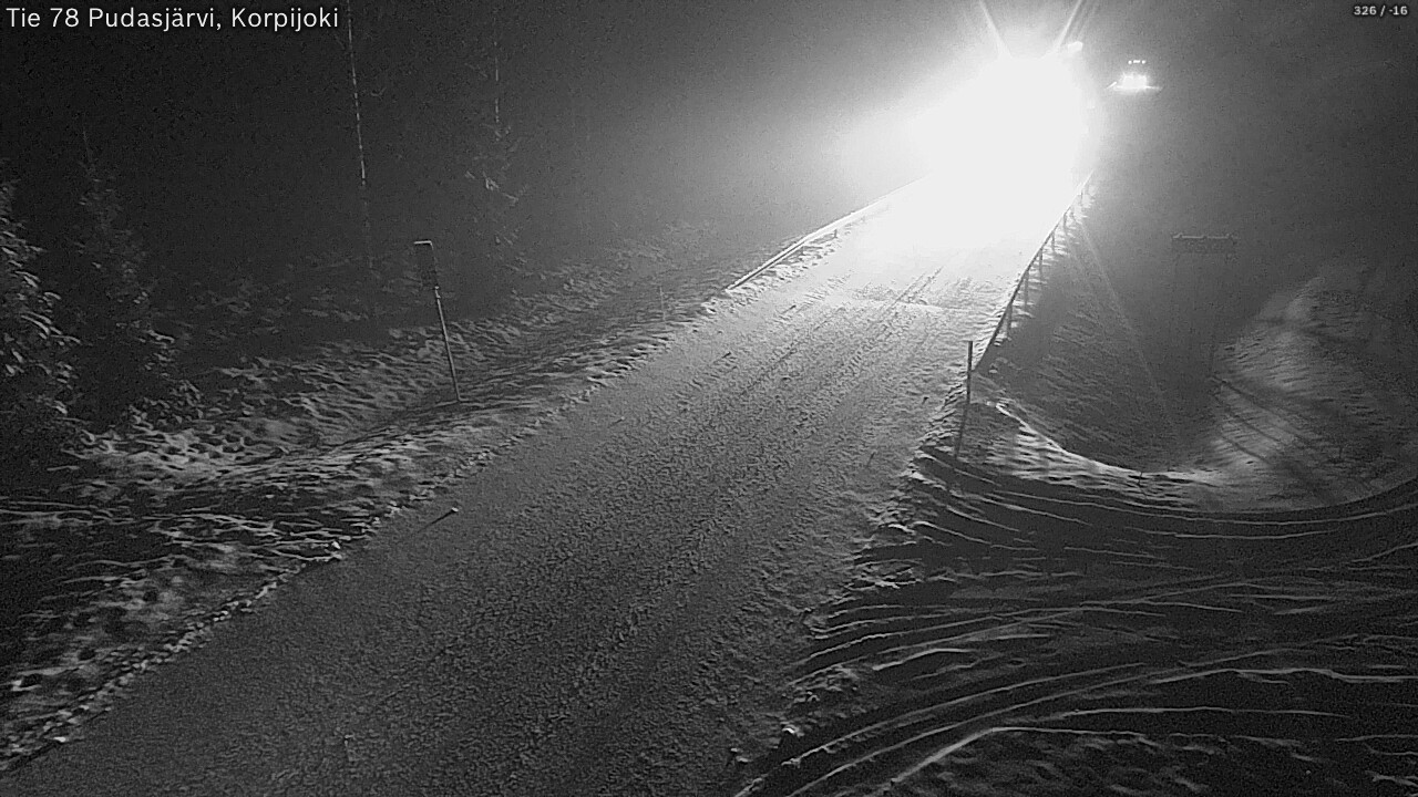 Kelikamerat Kuva Tie 78 Pudasjärvi, Korpijo, Pudasjärvi, Pohjois-Pohjanmaa